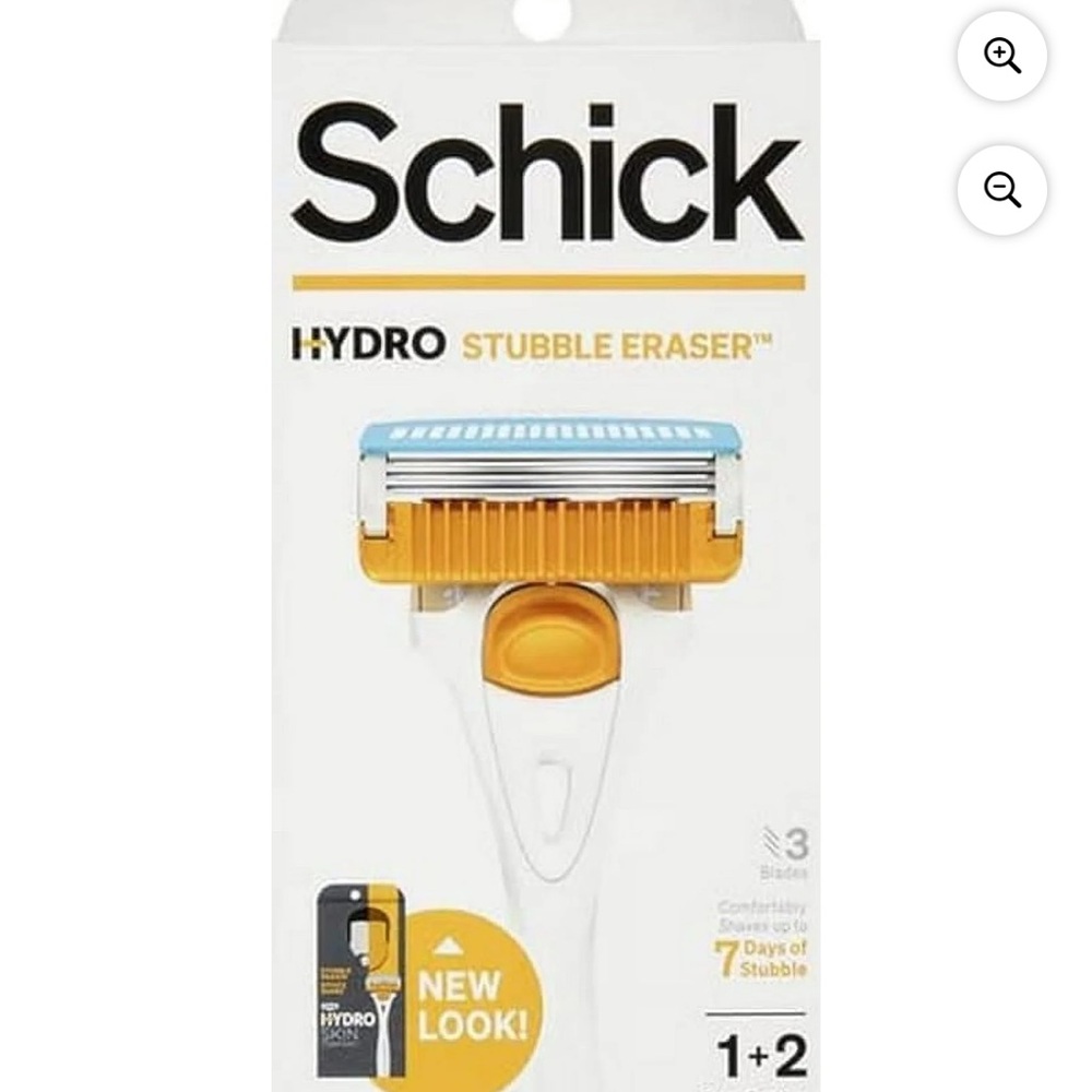Schick Hydro Stubble Eraser Razor - White and Orange